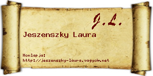 Jeszenszky Laura névjegykártya