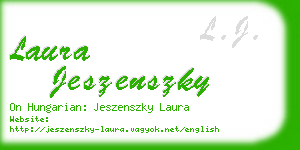 laura jeszenszky business card